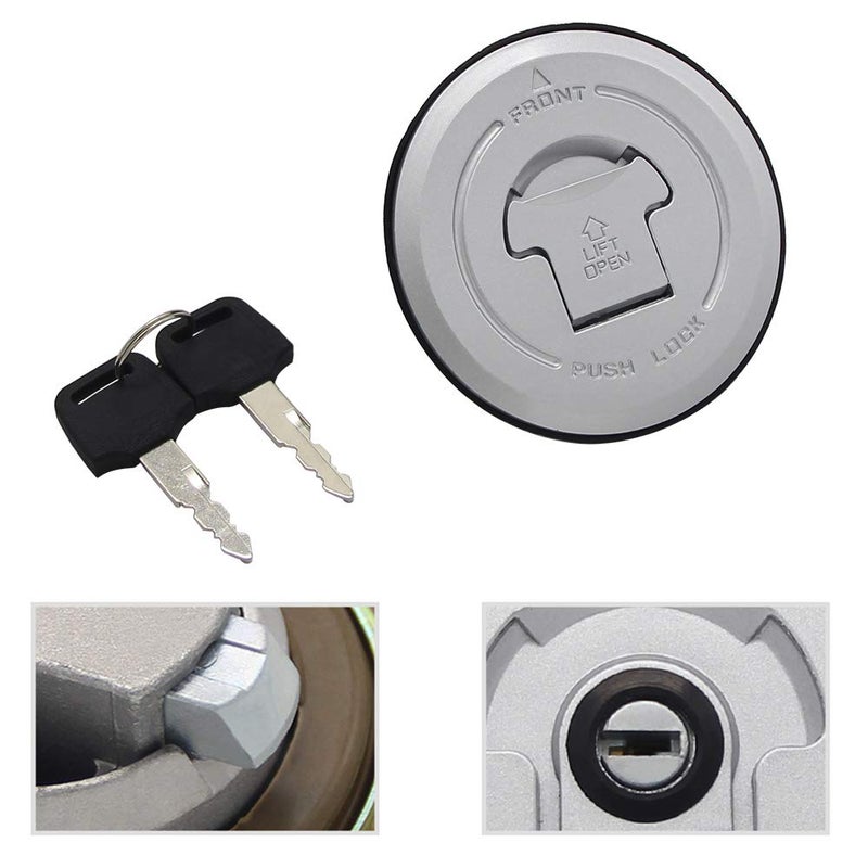 Dobest Gas Locking Cap Fuel Gas Tank Locking Cap Lid Cover Keys for Honda CB250 CB300F CB500F CB500X CB600 CBR125R CBR125RS CBR125RW CBR250R CBR300R CBR500R CBF125 VTX1800 VTR250 NX500 XLV650 XL650 FMX650 - Image 2